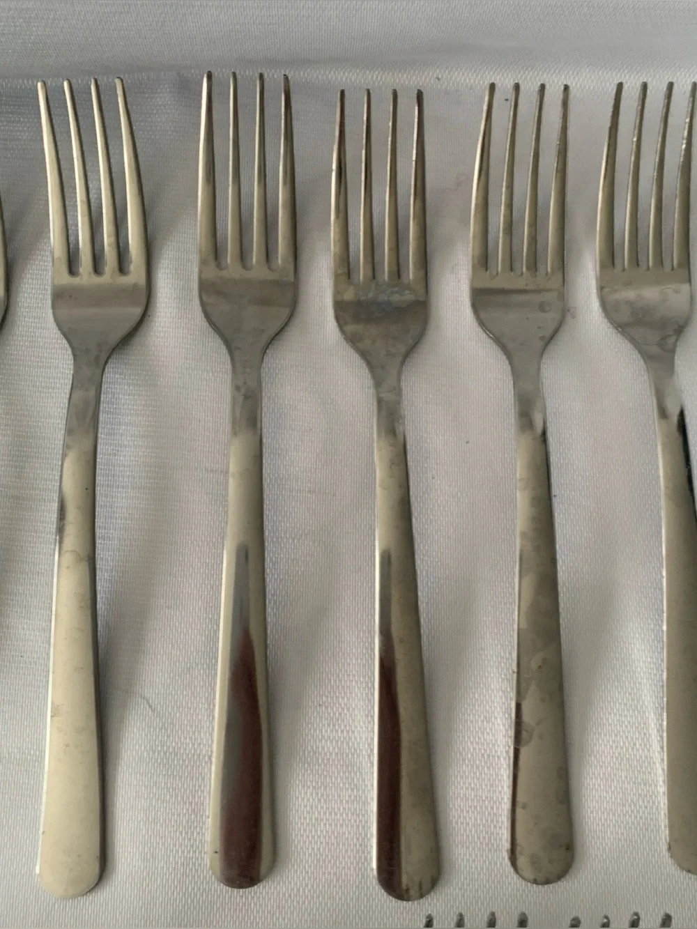 Set Of 40 Stainless Steel Silverware Forks Flatware Picnic Party Celebrating Art